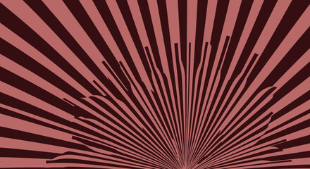 Radiating striped pattern