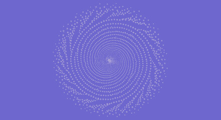 Swirling vortex of small star shapes, faded purple on purple backdrop