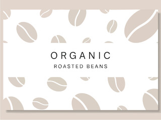 Organic Roasted Beans on White Background A Fresh and Modern Design