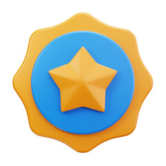 3D Scalloped Star Seal Award Icon