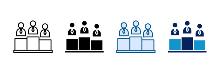 Company Ranking Icon Set Multiple Style Collection