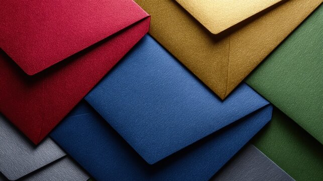 Medium shot of a closeup on customized loyalty mailers showcasing different levels of rewards and exclusive offers