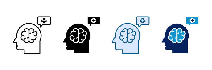 Positive Thoughts Icon Set Multiple Style Collection