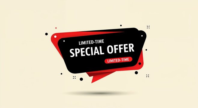 Limited Time Special Offer: A dynamic graphic, signaling a limited-time opportunity to avail of a special deal, designed to grab attention and drive action.