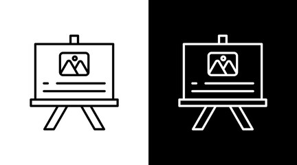 Storyboard Outline White Icon Set Design