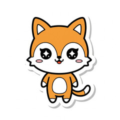 Fototapeta premium Cute Kawaii Animal Character Collection
