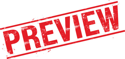 Red stamp preview text on white background