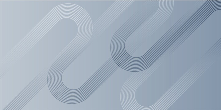 Modern abstract background with flowing, overlapping rounded lines on a gray gradient.