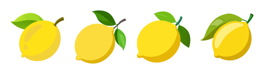 Illustration of fresh yellow mangoes with green leaves tropical fruit vector design art food diet