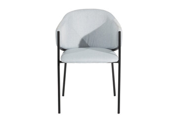 Chair front view view dinning chair black legs white modern chair luxury design white background metal legs comfortable leather chair fabric design chair