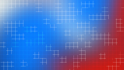 Fourth of July Abstract Grid Background with Red Blue and White Light Glow