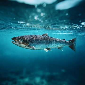 Exploring the underwater world of atlantic salmon  fishing and aquaculture concepts unveiled