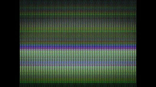 ブラウン管(CRT)サイズ(4 : 3)になる動画エフェクト　砂嵐、ホワイトノイズ　4K