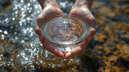 Close up of an old metal hand holding a vintage gold water faucet