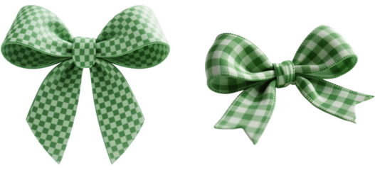 リボン　チェック柄　模様　柄　装飾