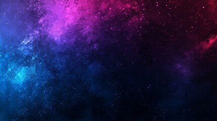 Naklejka premium Abstract cosmic nebula with vibrant blue and purple hues