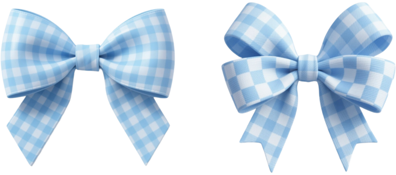 リボン　チェック柄　模様　柄　装飾