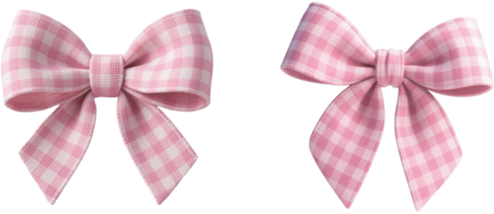 リボン　チェック柄　模様　柄　装飾