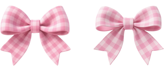 リボン　チェック柄　模様　柄　装飾