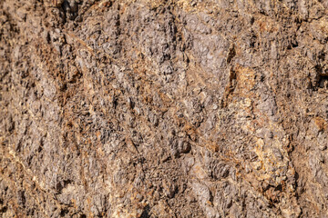 Weathered. (Tcvb) Basaltic flows and breccias. Malibu Creek State Park, Santa Monica Mountains National Recreation Area. Los Angeles County, California. Basalt