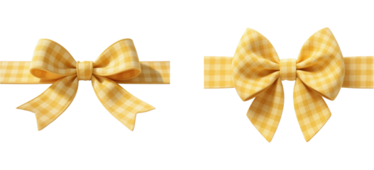 リボン　チェック柄　模様　柄　装飾