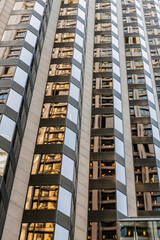 Building architecture. Building background. Glass building window. Architectural detail. Background...