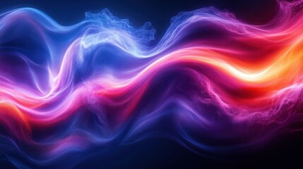 Naklejka premium Abstract vibrant energy waves background. Possible use Design element, wallpaper, website background