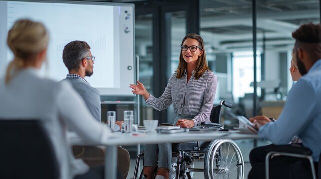 Engaging Business Meeting with Diverse Professionals Collaborating on Strategies and Ideas in a Modern Office Environment