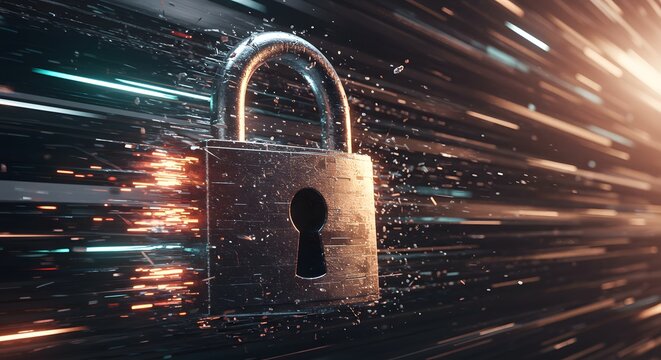 Cybersecurity Lock with Blurring Data Streams and Digital Protection