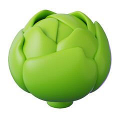Vegetable 3D Icon cabage
