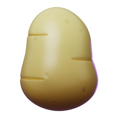 Vegetable 3D Icon Potato