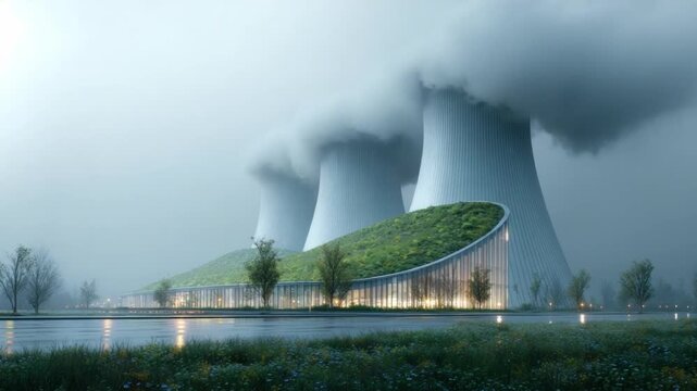 Innovation in Focus: An avant-garde architectural marvel, a modern building seamlessly integrates with its environment.