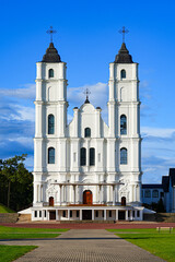 Obraz premium Basilica of the Assumption of the Blessed Virgin Mary in Aglona, Latvia - This roman catholic baroque pilgrimage site is the largest shrine in Latvia