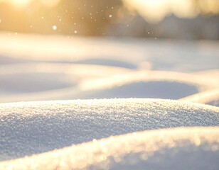 雪に覆われた雪原のシンプルな背景素材