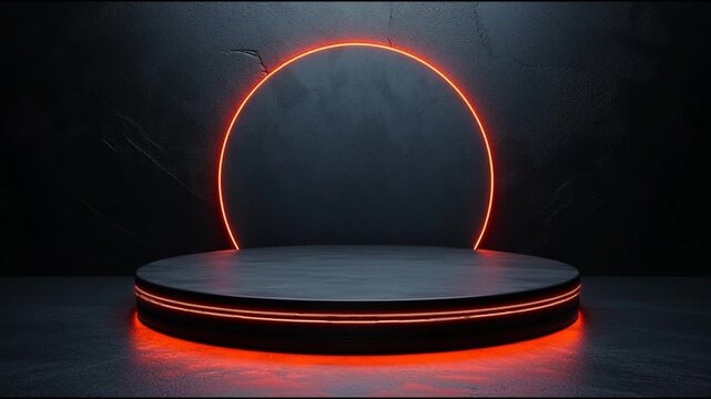 empty chair on black background