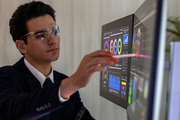 Business people, meeting and leadership of asian people in office, talking or speaking. Teamwork, ceo and senior male professional brainstorming, collaboration or planning strategy in workplace.