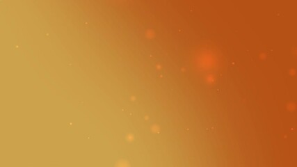 Golden orange gradient with soft glowing bokeh particles floating in warm ambient light ideal for celebration backdrop invitation design and festive event visual