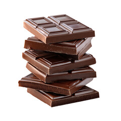 Two chocolate bars with caramel fillings filling cut in half