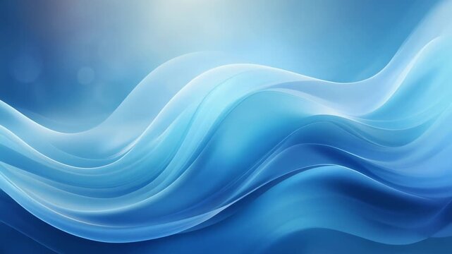 Elegant blue waves background for calming visuals and creative projects in digital design