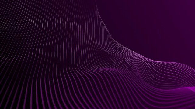 Pink color multiple parallel wavy lines modern design geometrical background