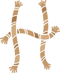 Rope Concept Letter H Logo