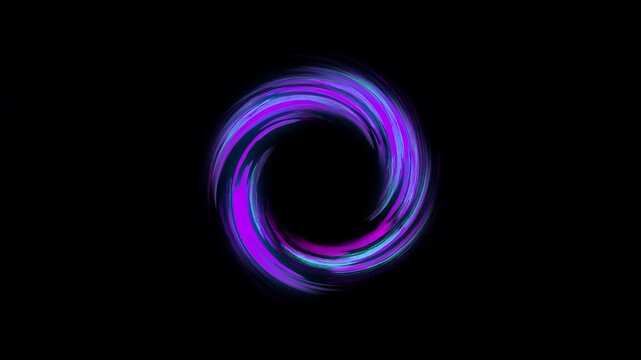 High-energy swirling rings form a glowing portal isolated effect, delivering a polished sci-fi VFX element ideal for motion graphics and cinematic transitions.