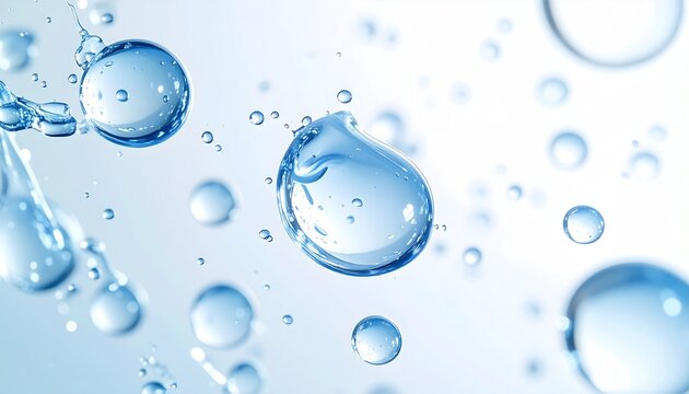 マクロショットが描くクリアウォーターの微細なしぶき ジェネレーティブAI