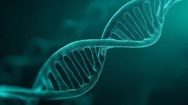 Stunning DNA Double Helix Illustration with Vibrant Colors for Science and Genetics