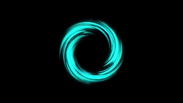Dynamic vortex light animation creating a glowing portal isolated look, perfect for sci-fi transitions, VFX overlays, and high-tech motion graphics projects