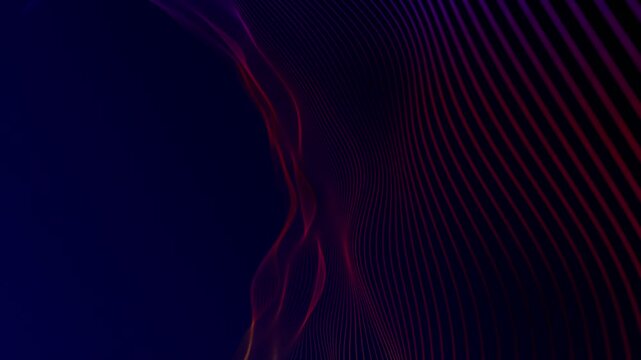 colourful  multiple parallel wavy lines modern design loop able geometrical background