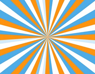 Radiant orange and blue stripes