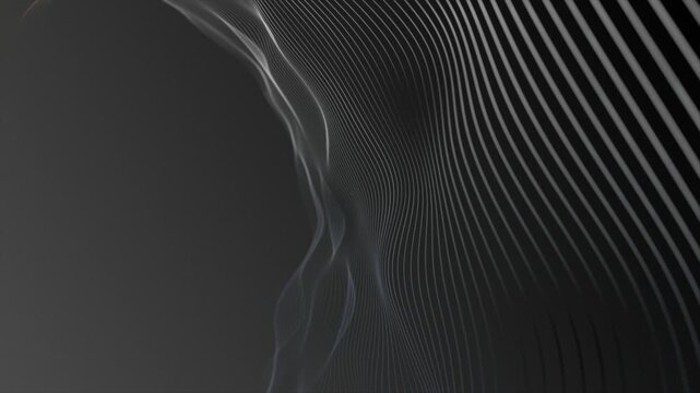 colourful  multiple parallel wavy lines modern design loop able geometrical background