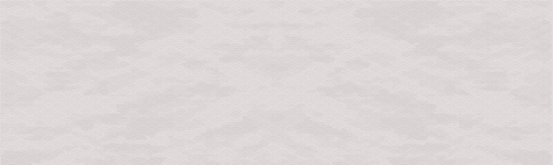 青海波模様の透かしがある和紙、和柄バナーベクター背景