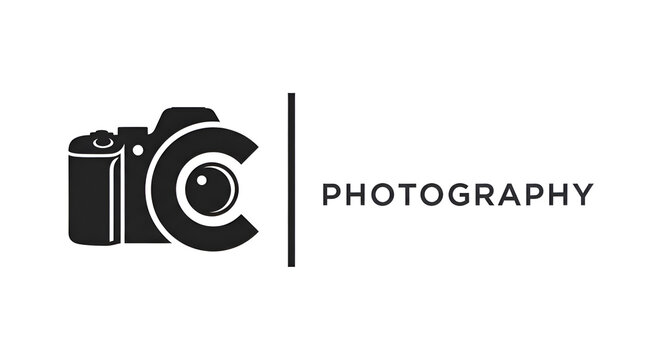 Capture stunning moments with a professional photography logo, ideal for branding and creative projects, featuring a stylized camera and minimalist design for clarity. - Powered by Adobe